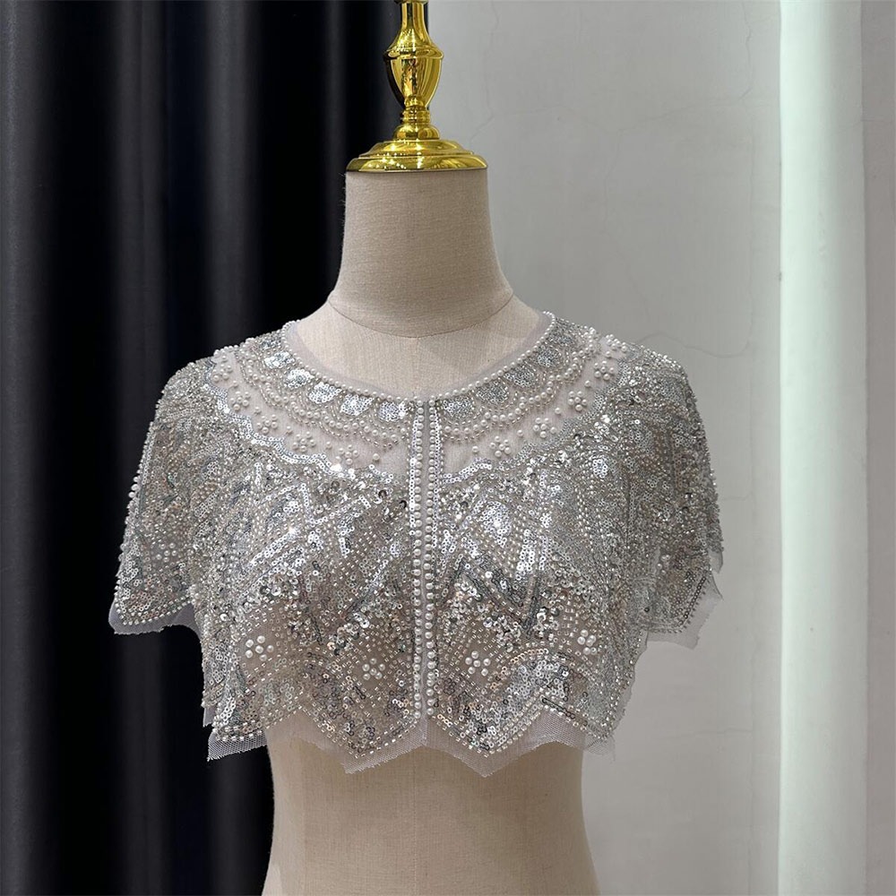 Women'S Fashion Of The 1920S - Vintage Sequin Embellished Flapper Shawl Beaded