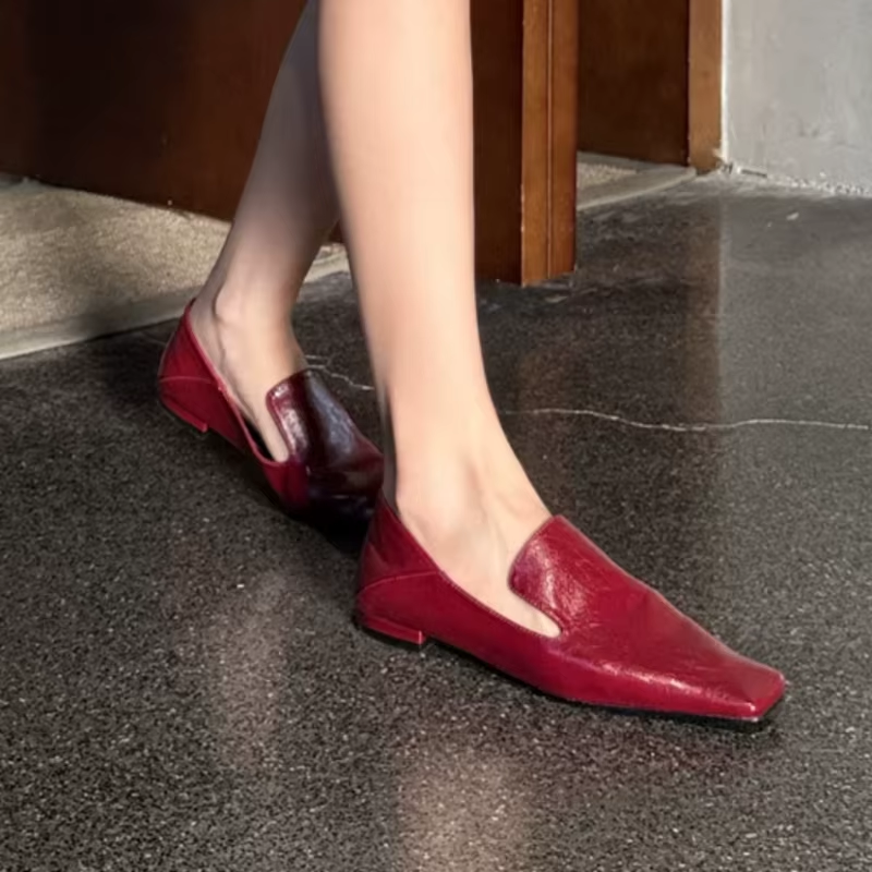 Women Fashion Online - Sewing Lines Shoes for Womens Square