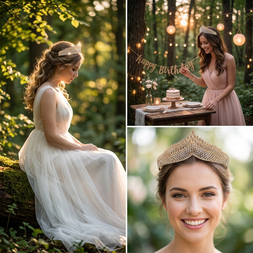 Women Fashion Designer - Crystal Tiara-Bridal Hairpiece For Wedding Party