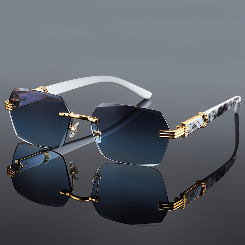Women'S Fashion Eyewear - Fashion Rimless Sunglasses Men Women Populare