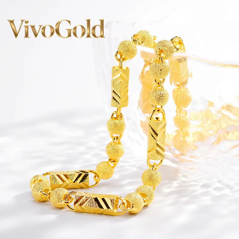 Women'S Fashion Boutique - VivoGold Boutique AU999 Gold Necklace Men's