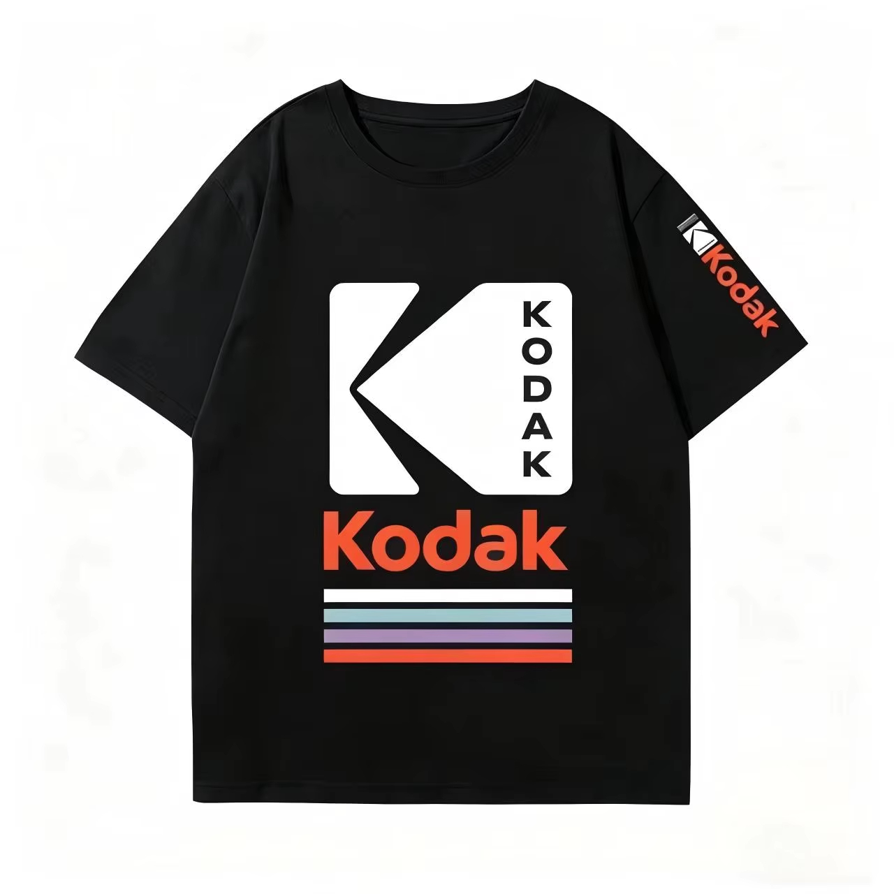 Women Fashion Brand Logo - Kodak Retro Logo Graphic T-Shirt, Classic