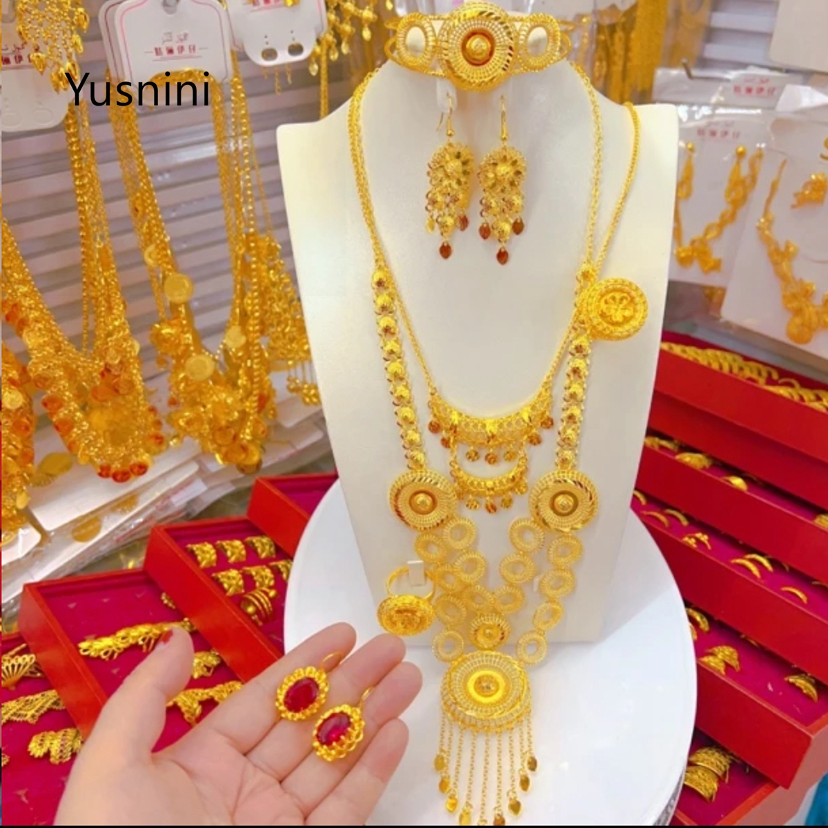 New Dubai Fashion High end 24K - Women'S Fashion Rings Gold avis et prix