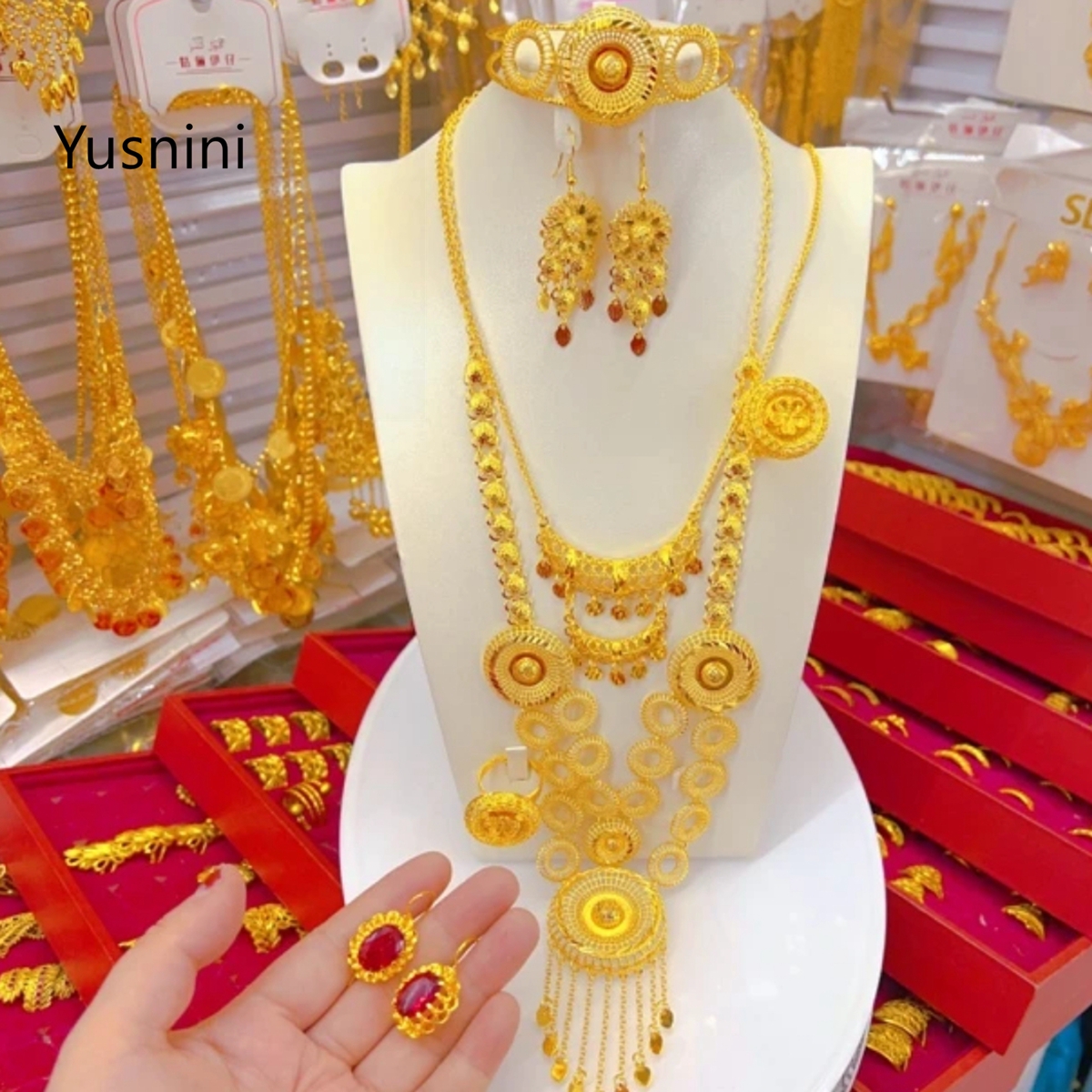 New Dubai Fashion High end 24K - Women'S Fashion Rings Gold avis et prix