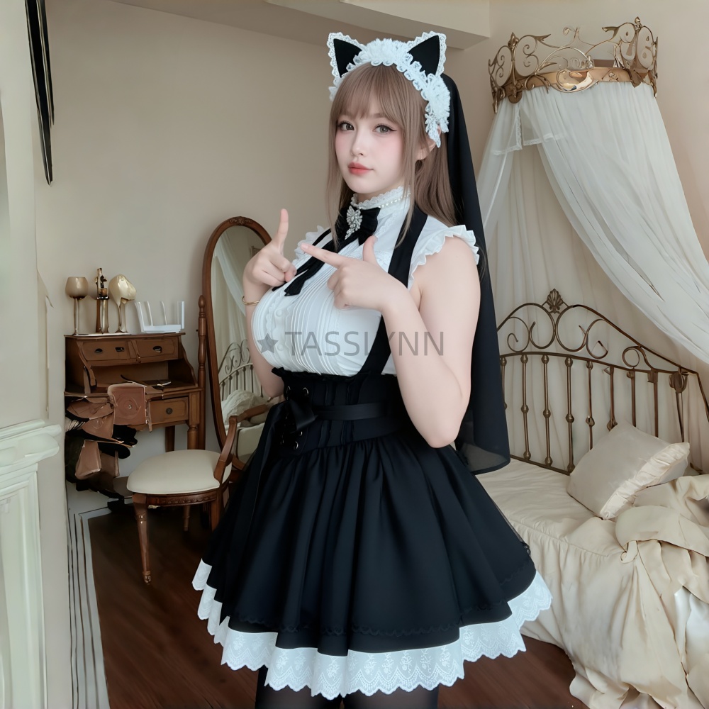 Cat Ear Nun Maid Dress Women's - Women'S Fashion Kilt avis et prix