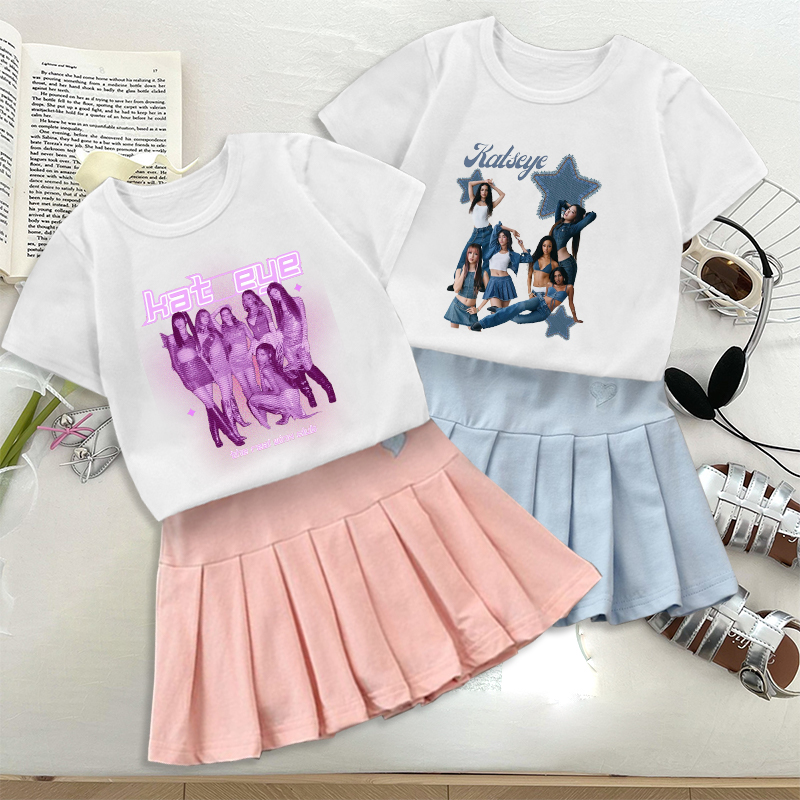 Fashion K POP K-KATSEYE T-shir - Women'S Fashion Kilt avis et prix