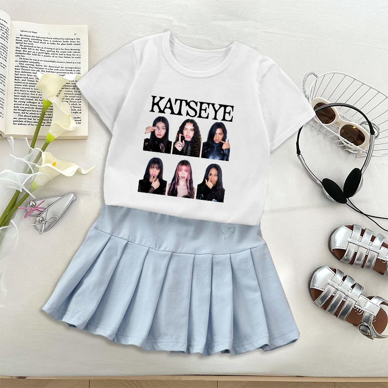 Fashion K POP K-KATSEYE T-shir - Women'S Fashion Kilt avis et prix