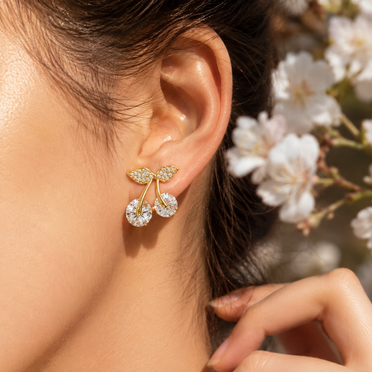Petite cherry delicate stud ea - Women'S Fashion Petite avis et prix