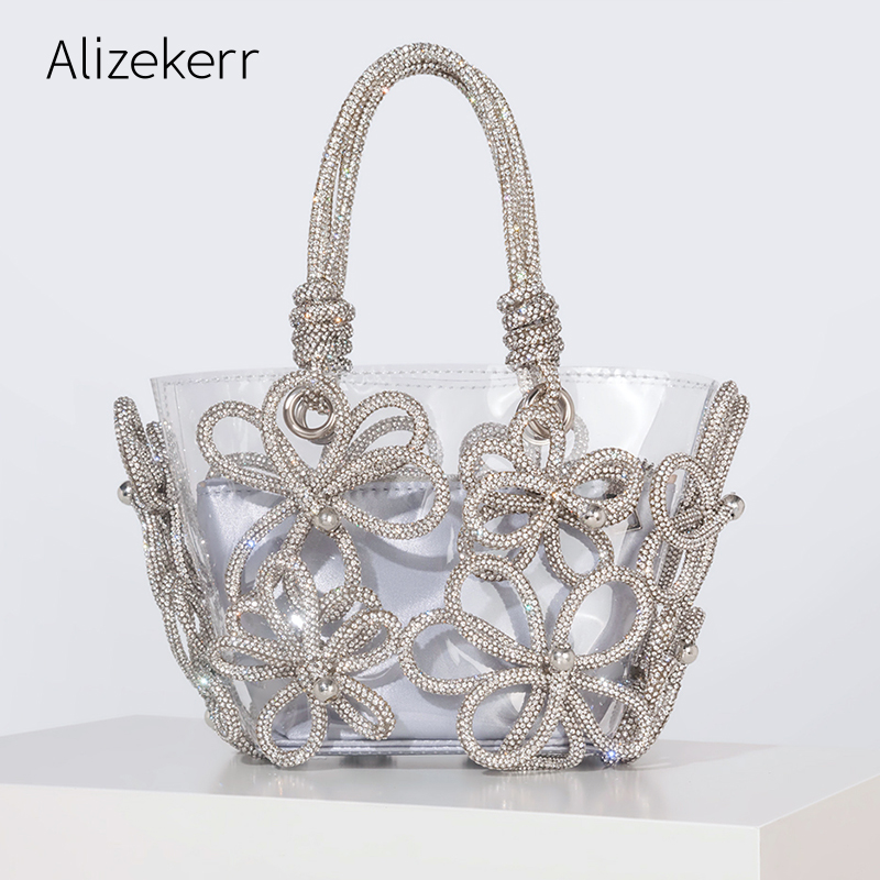 Diamond Flower Transparent Tot - Women'S Fashion Boutique avis et prix