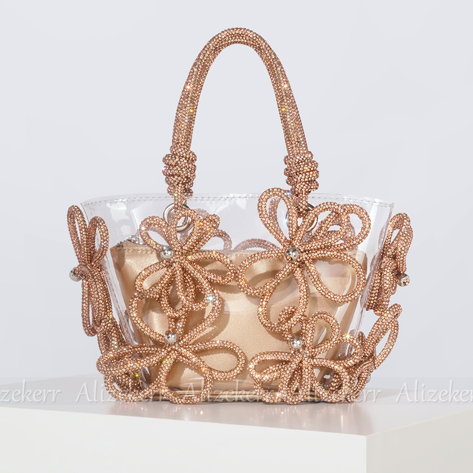 Diamond Flower Transparent Tot - Women'S Fashion Boutique avis et prix