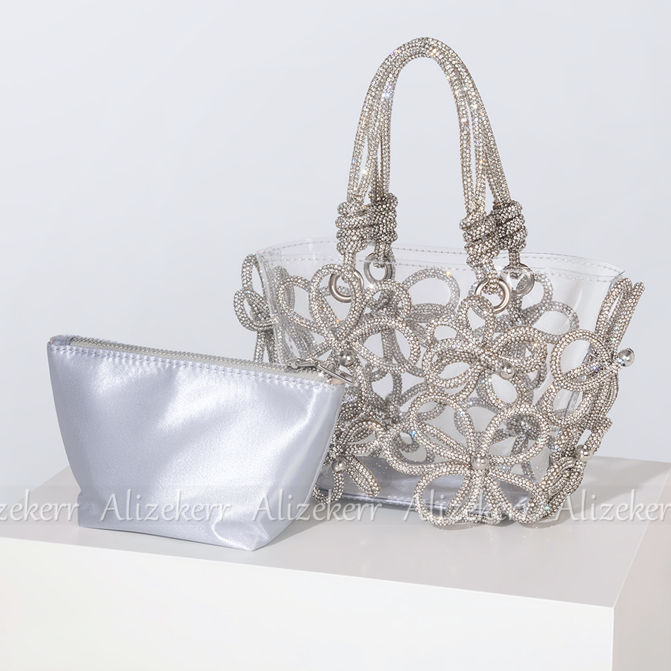 Diamond Flower Transparent Tot - Women'S Fashion Boutique avis et prix