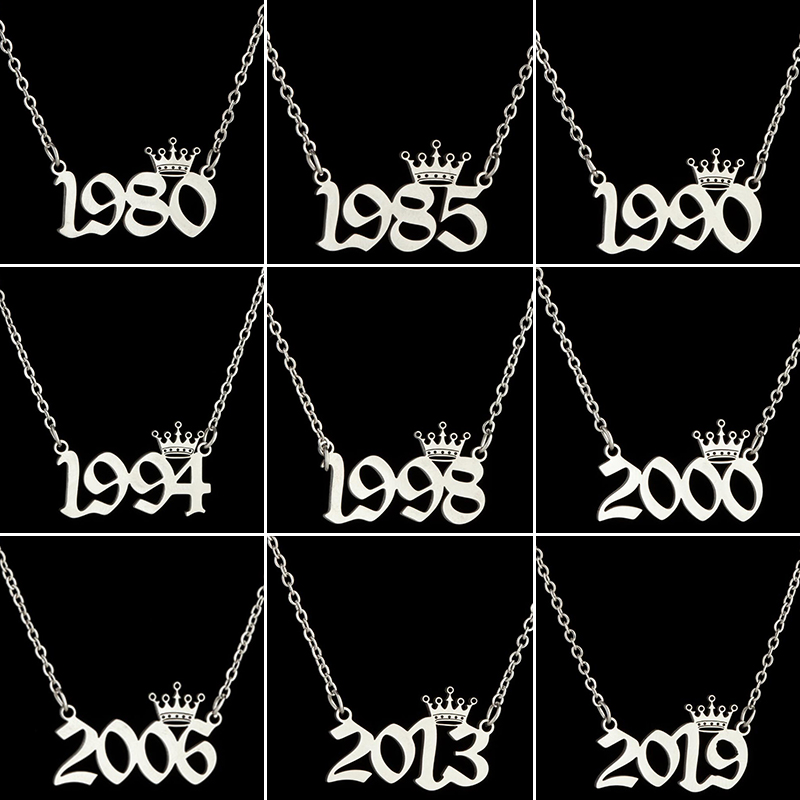 Stainless Steel Crown Year Num - Women'S Fashion Year 2000 avis et prix