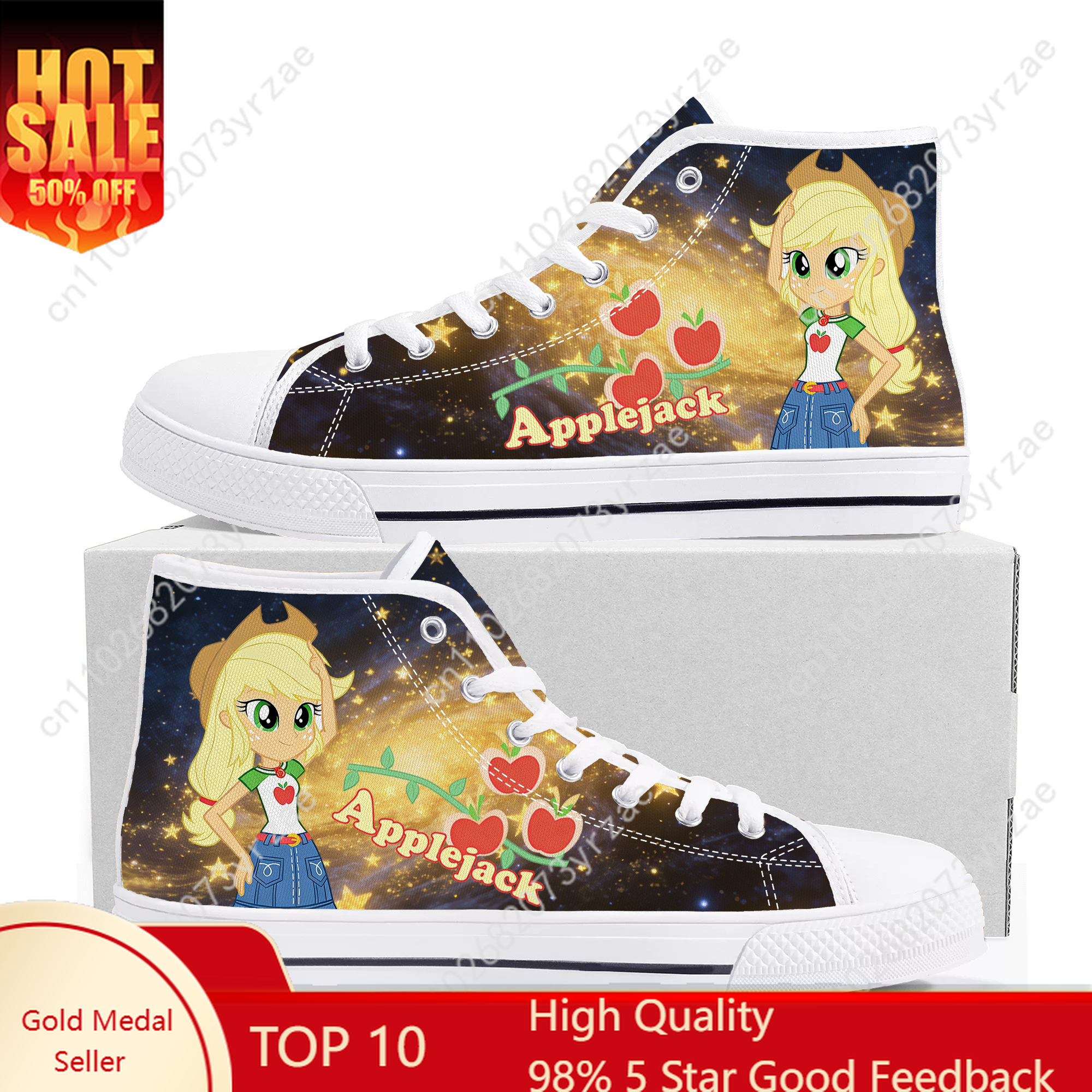 Applejack High Top Shoes Man W - Women'S Yellow Fashion Sneakers avis et prix