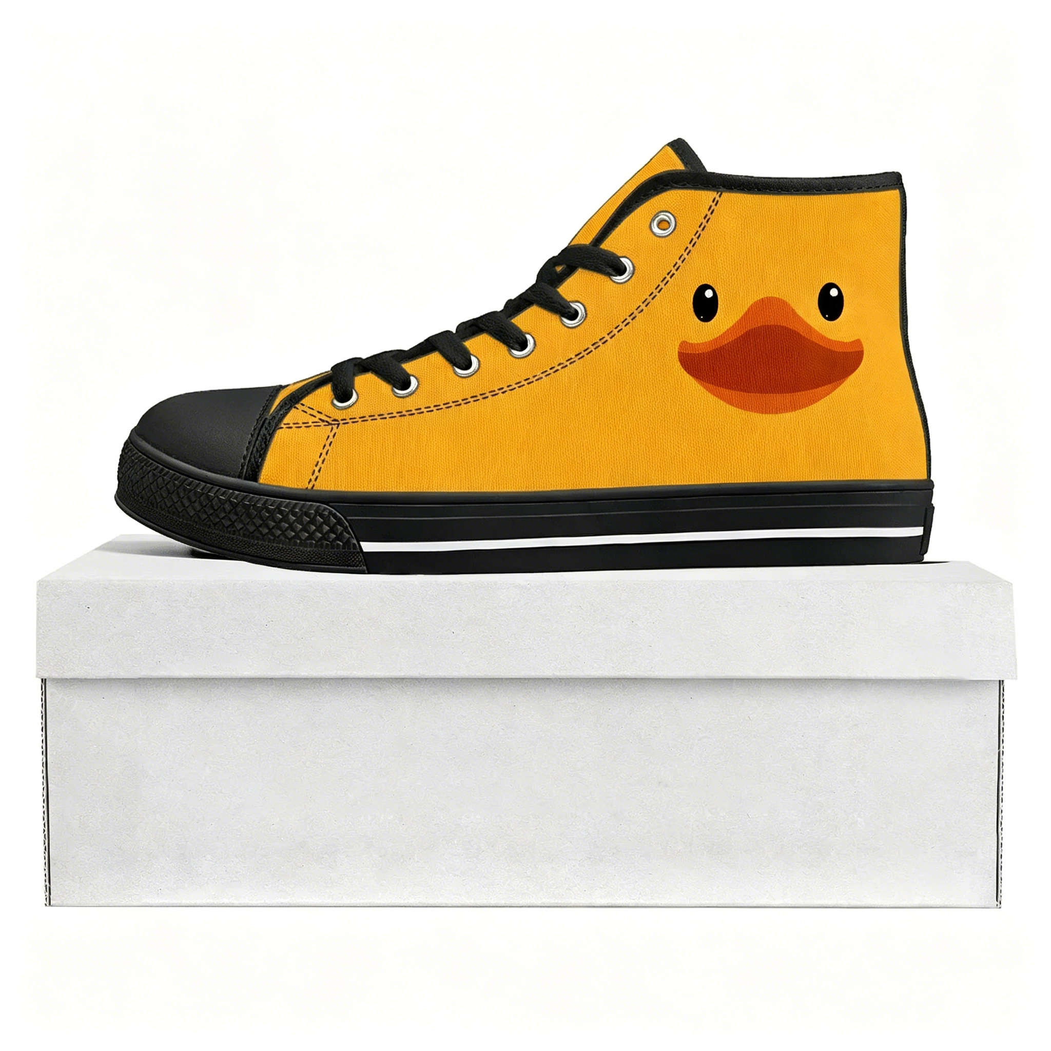 Yellow Duck Printed High Top H - Women'S Yellow Fashion Sneakers avis et prix