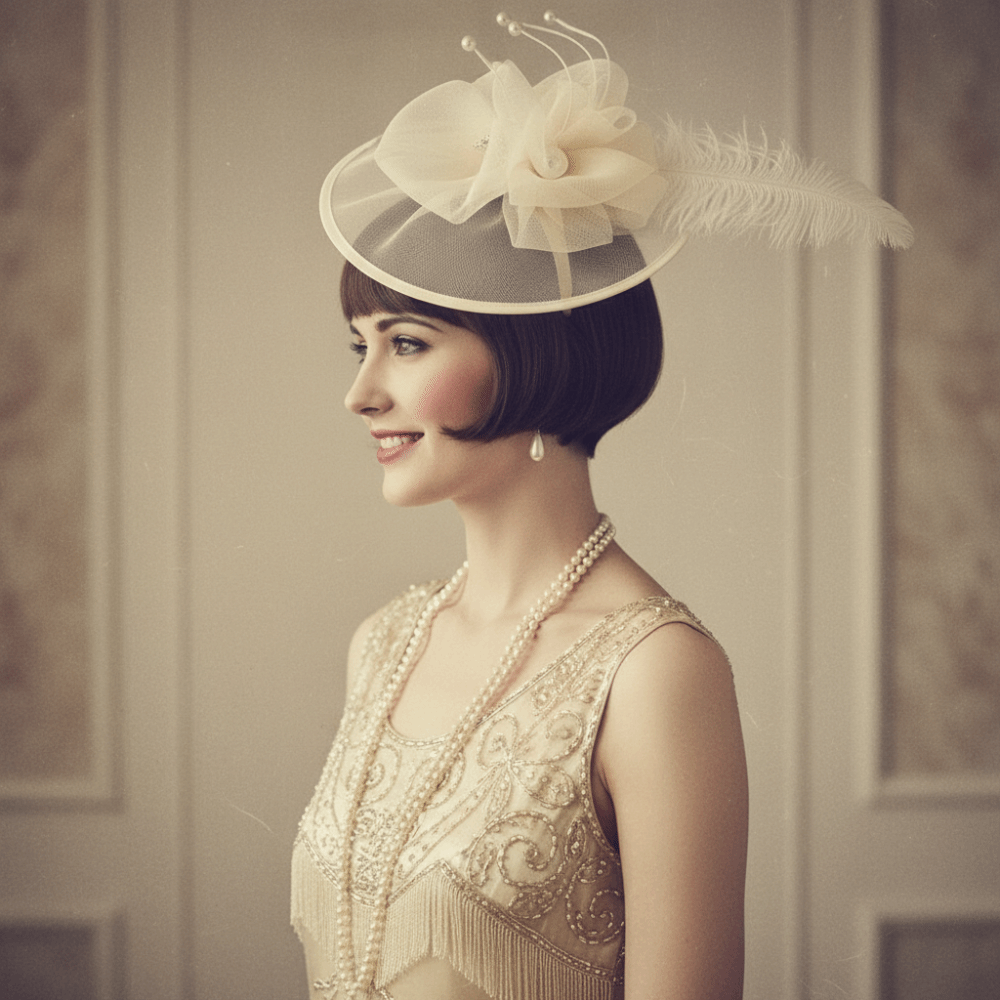 Fashion Exquisite Mesh Feather - Women'S Fashion Of The 1920S avis et prix