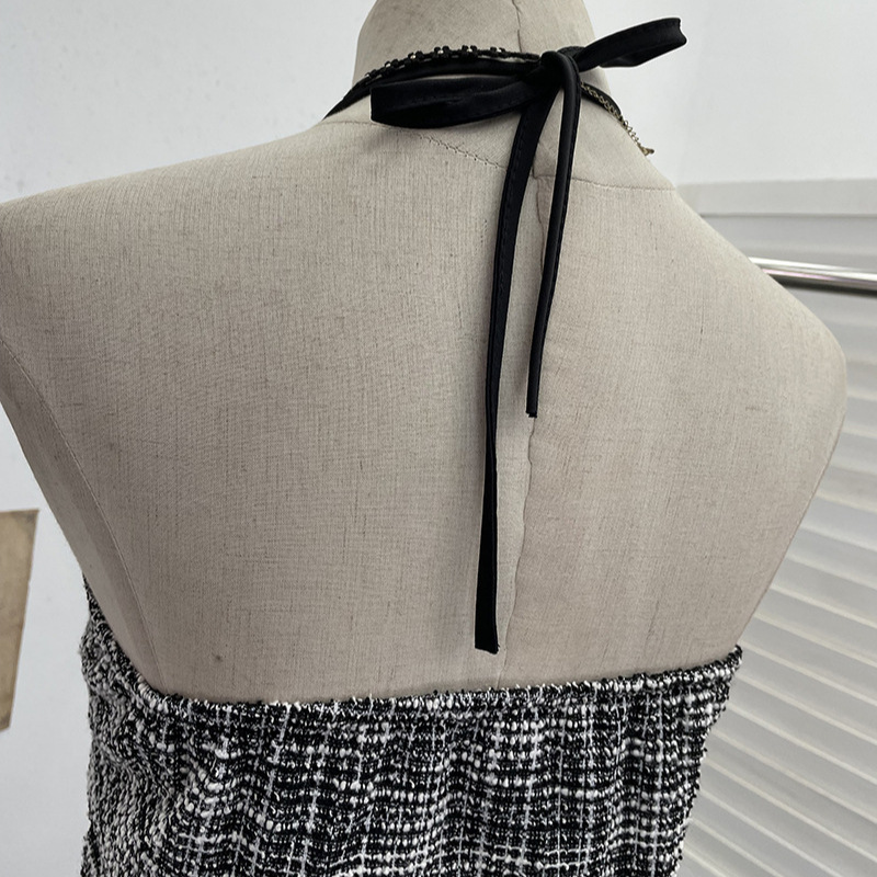 ISAROSE Tweed Halter Tops for  - Women'S Fashion Umbrella avis et prix