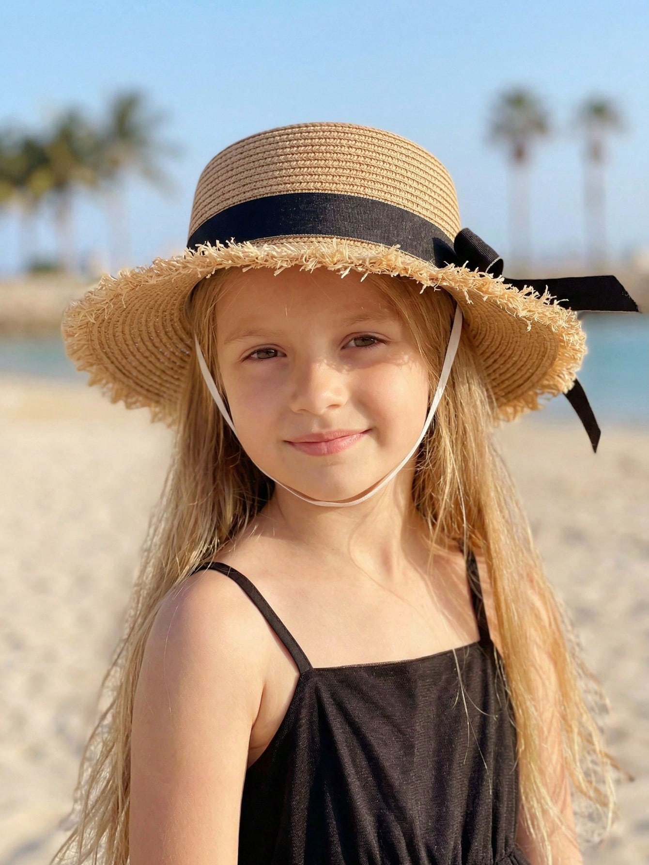 1Pc 3-8Y Girls Coffee Broken B - Straw Hat Summer avis et prix