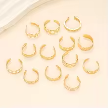 13 piece set of 24k gold fashi - Women'S Fashion Rings Gold avis et prix
