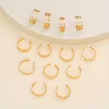 13 piece set of 24k gold fashi - Women'S Fashion Rings Gold avis et prix