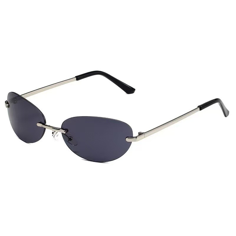 Rimless Oval Sunglasses Women  - Women'S Fashion Eyewear avis et prix