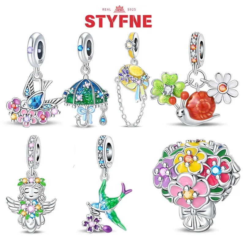 Silver-Plated Umbrella Charm B - Women'S Fashion Umbrella avis et prix