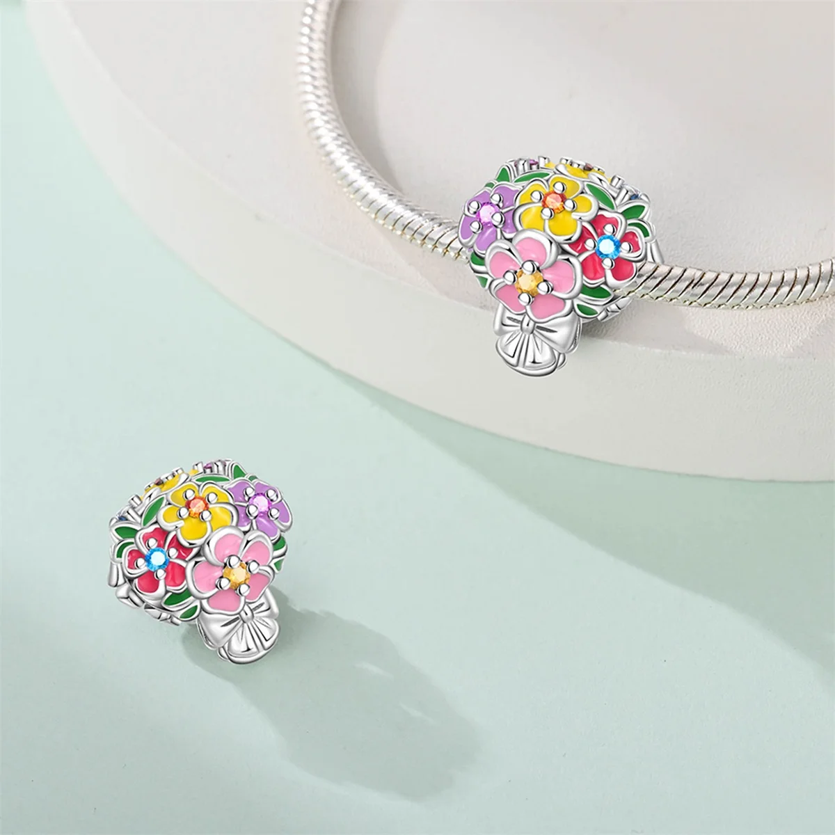 Silver-Plated Umbrella Charm B - Women'S Fashion Umbrella avis et prix