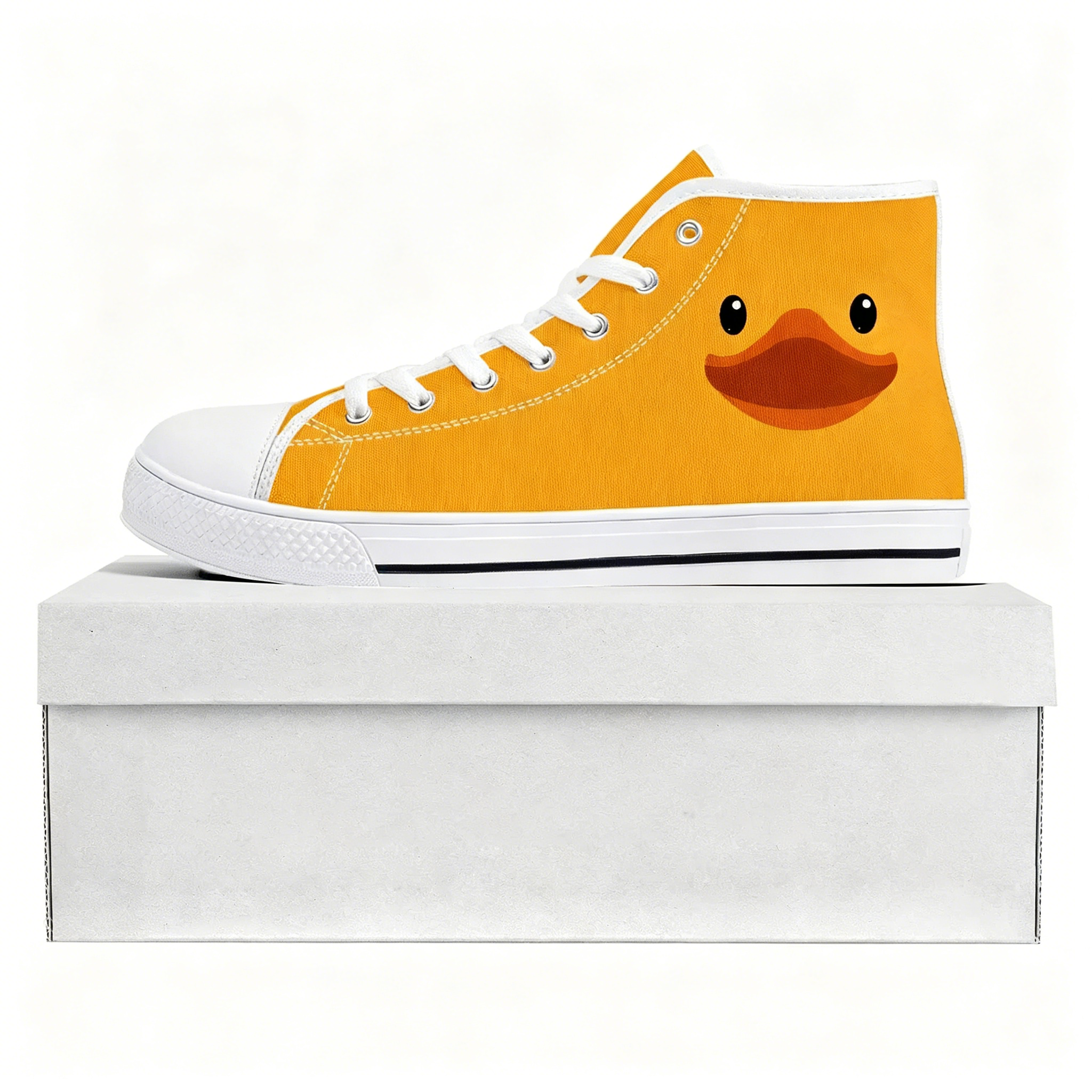 Yellow Duck Printed High Top H - Women'S Yellow Fashion Sneakers avis et prix