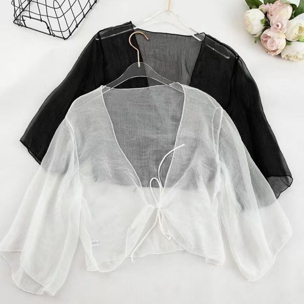 Summer Crinkle Women Cardigan  - Women'S Fashion Knitwear avis et prix