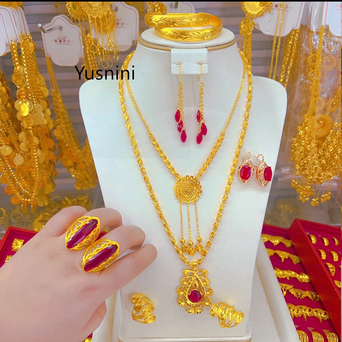 New European Dubai Fashion 24K - Women'S Fashion Rings Gold avis et prix
