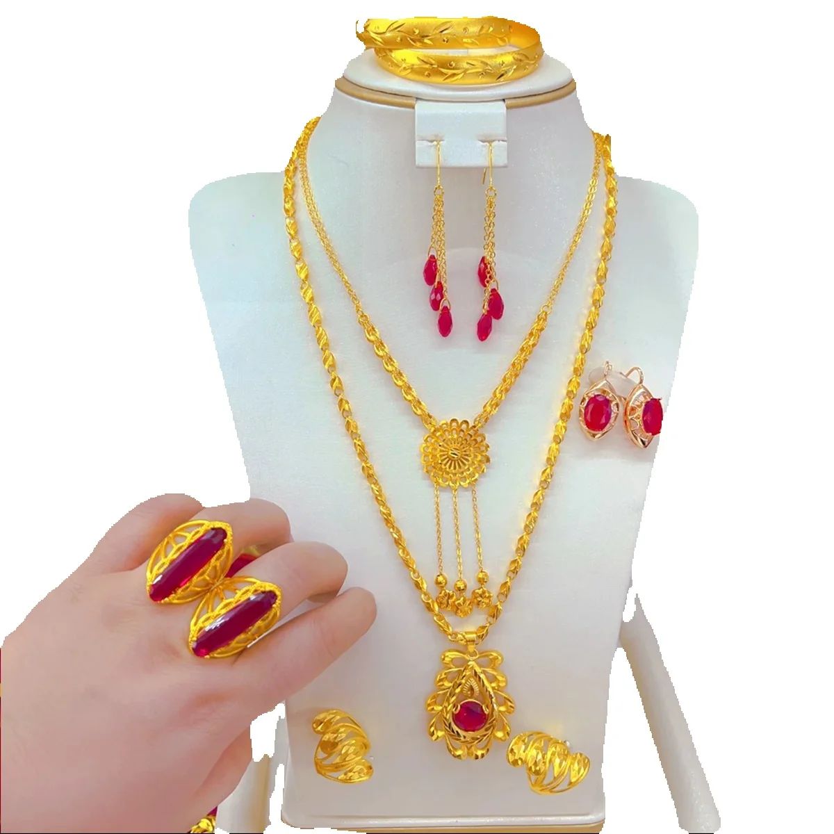 New European Dubai Fashion 24K - Women'S Fashion Rings Gold avis et prix