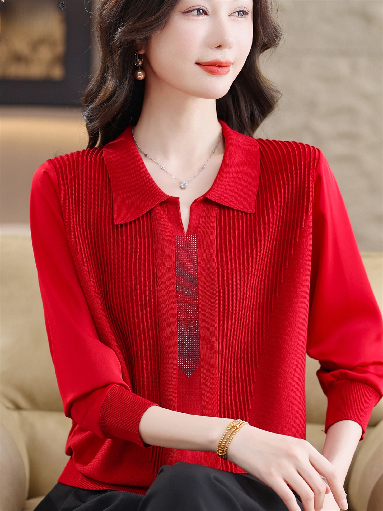 Fashionable Long Sleeve T-Shir - Women Fashion Over 60 avis et prix