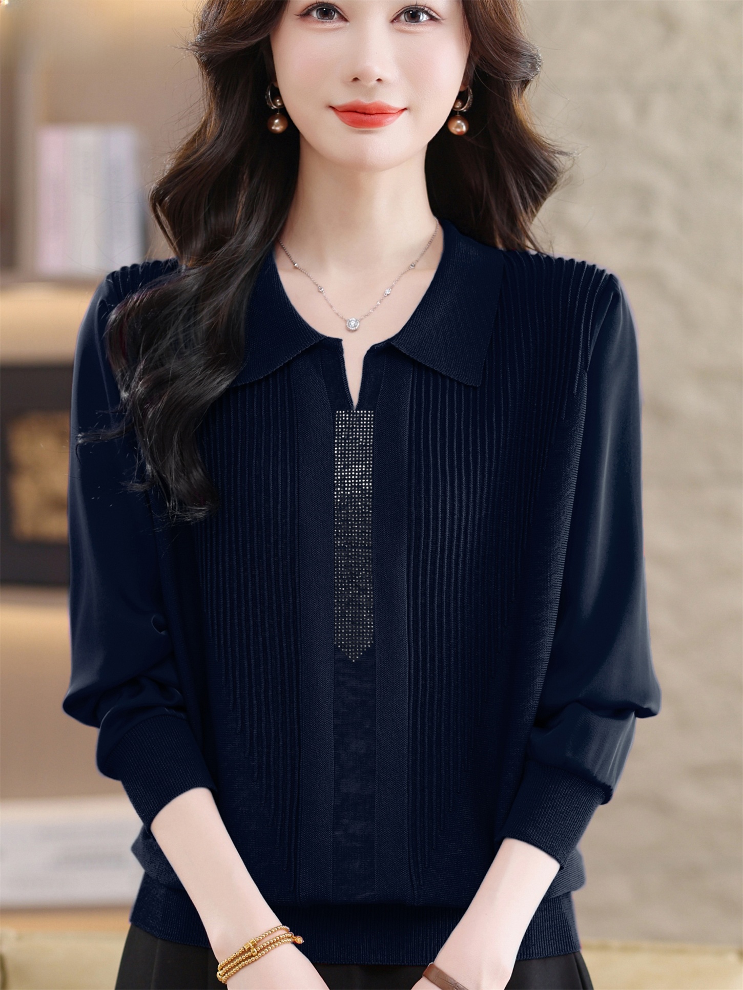 Fashionable Long Sleeve T-Shir - Women Fashion Over 60 avis et prix