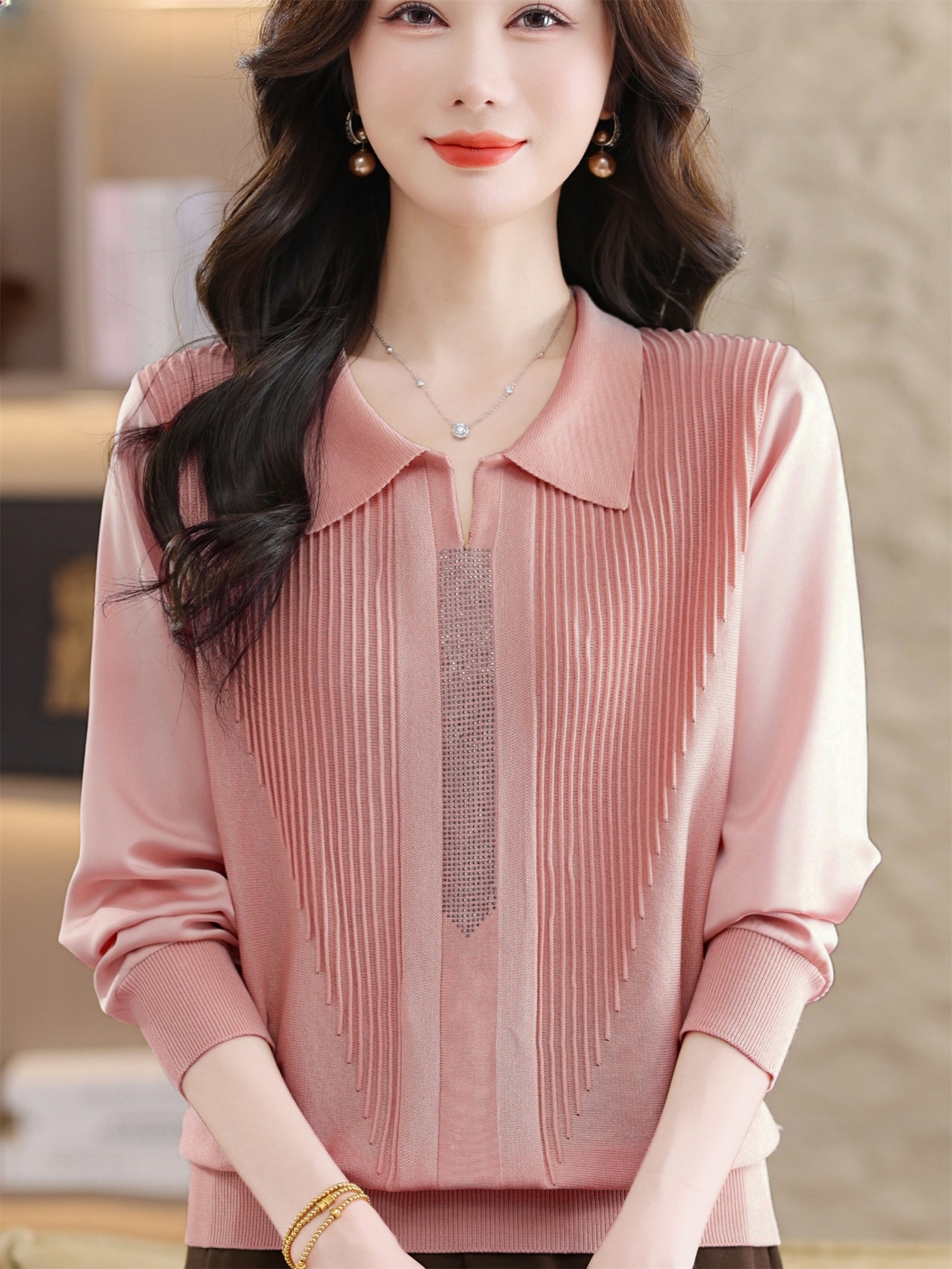 Fashionable Long Sleeve T-Shir - Women Fashion Over 60 avis et prix
