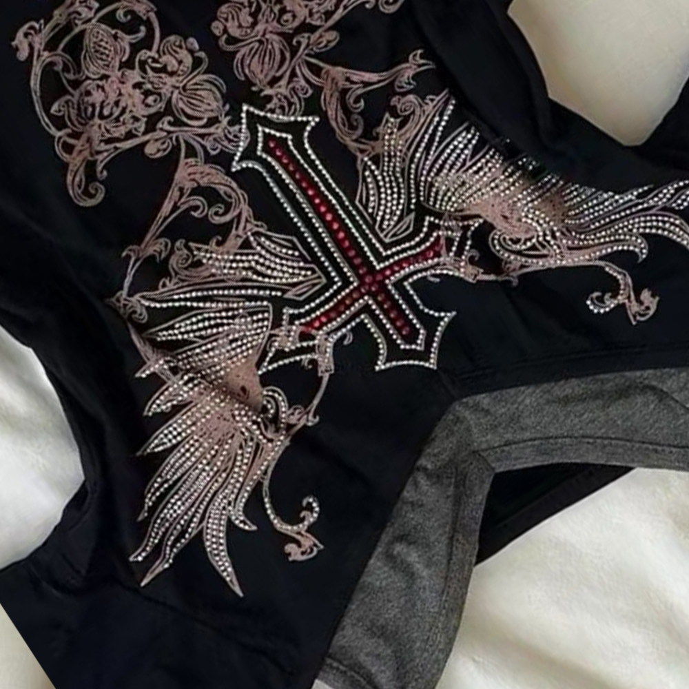 Y2K 90S Black Fake Two-Piece B - Women'S Fashion In The 90S avis et prix