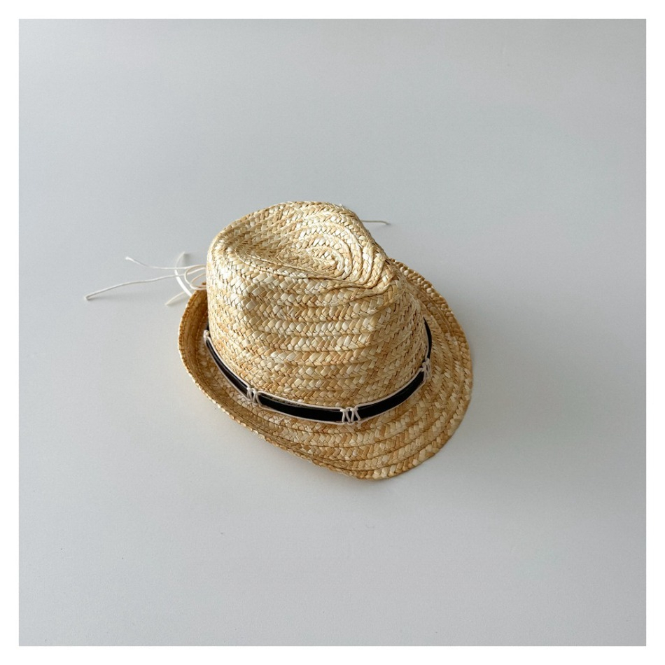 Kids Natural Straw Fedora Hat  - Straw Hat Summer avis et prix