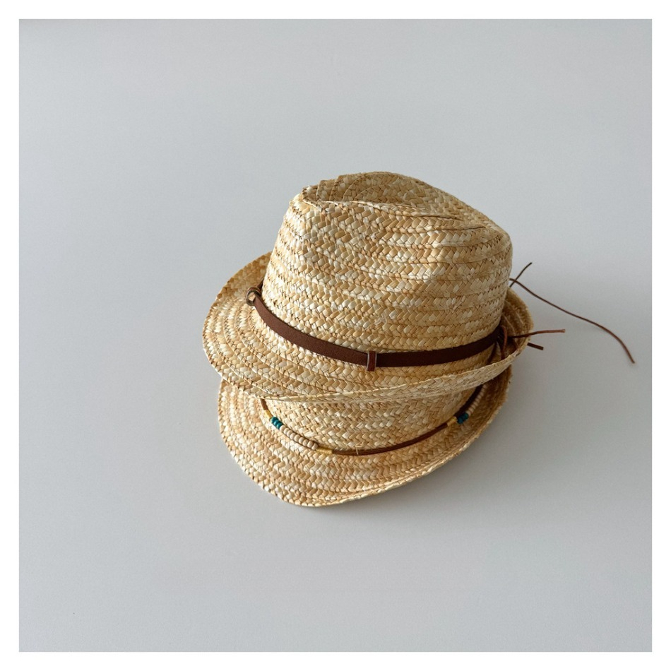 Kids Natural Straw Fedora Hat  - Straw Hat Summer avis et prix