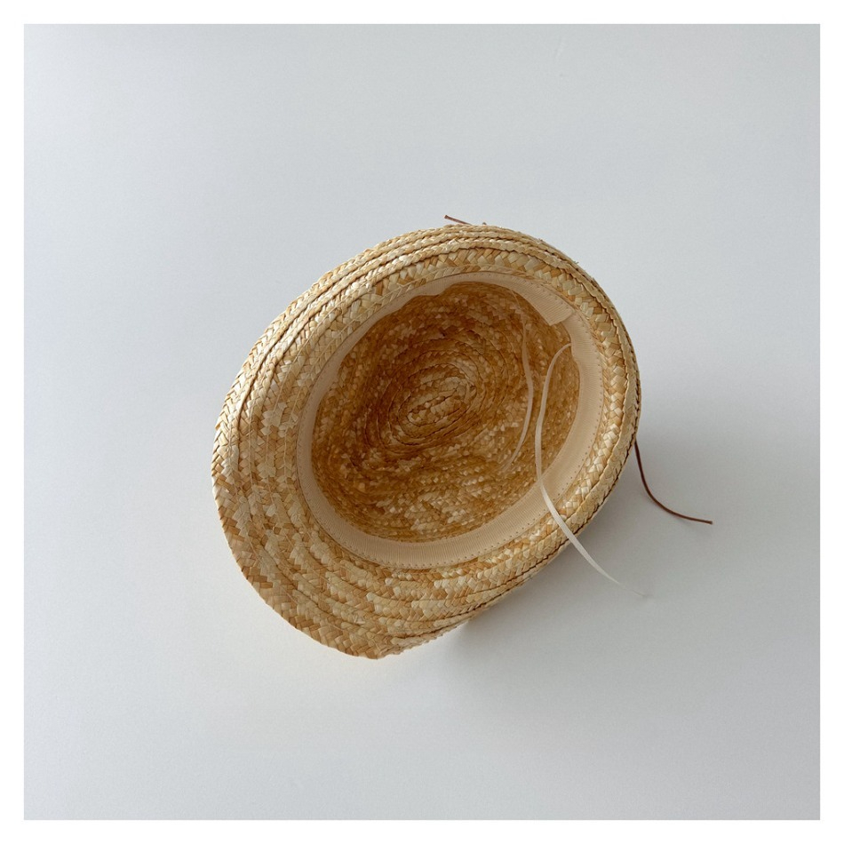 Kids Natural Straw Fedora Hat  - Straw Hat Summer avis et prix