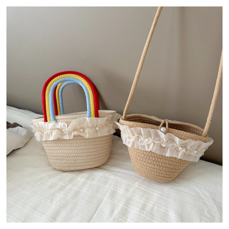 Kids Summer Straw Hat and Bag  - Straw Hat Summer avis et prix