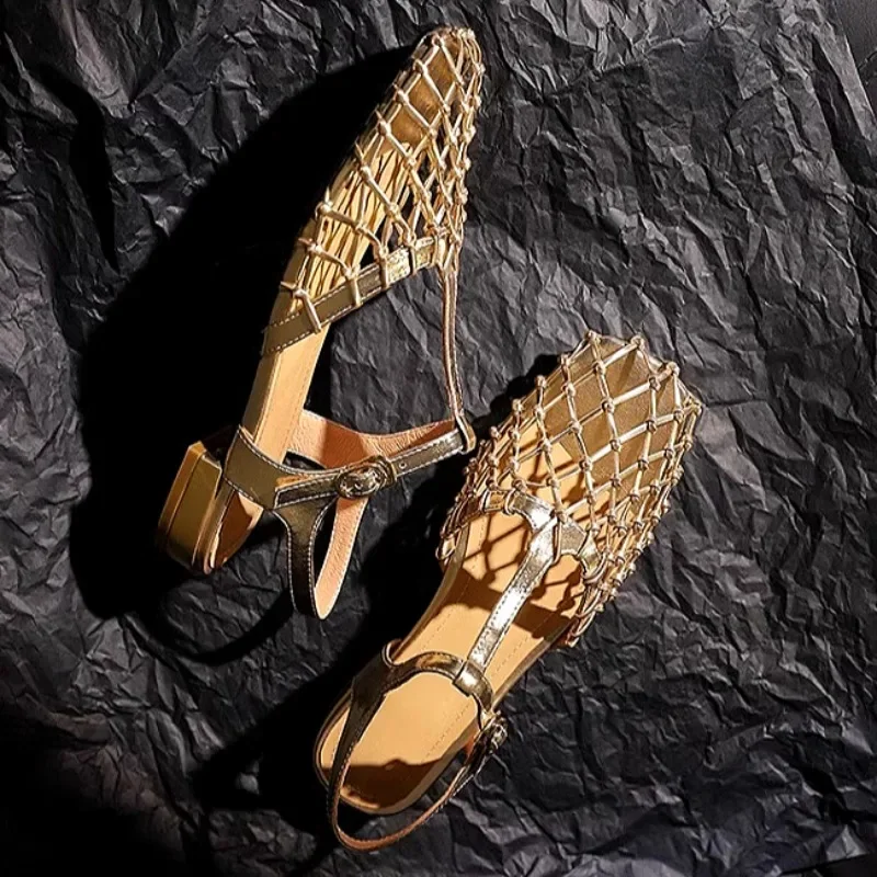 Women Weave Mesh Sandals Squar - Women'S Fashion Trends Summer 2025 avis et prix