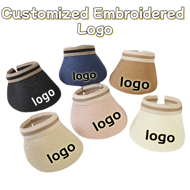 Customized Embroidered Logo Ou - Straw Hat Summer avis et prix