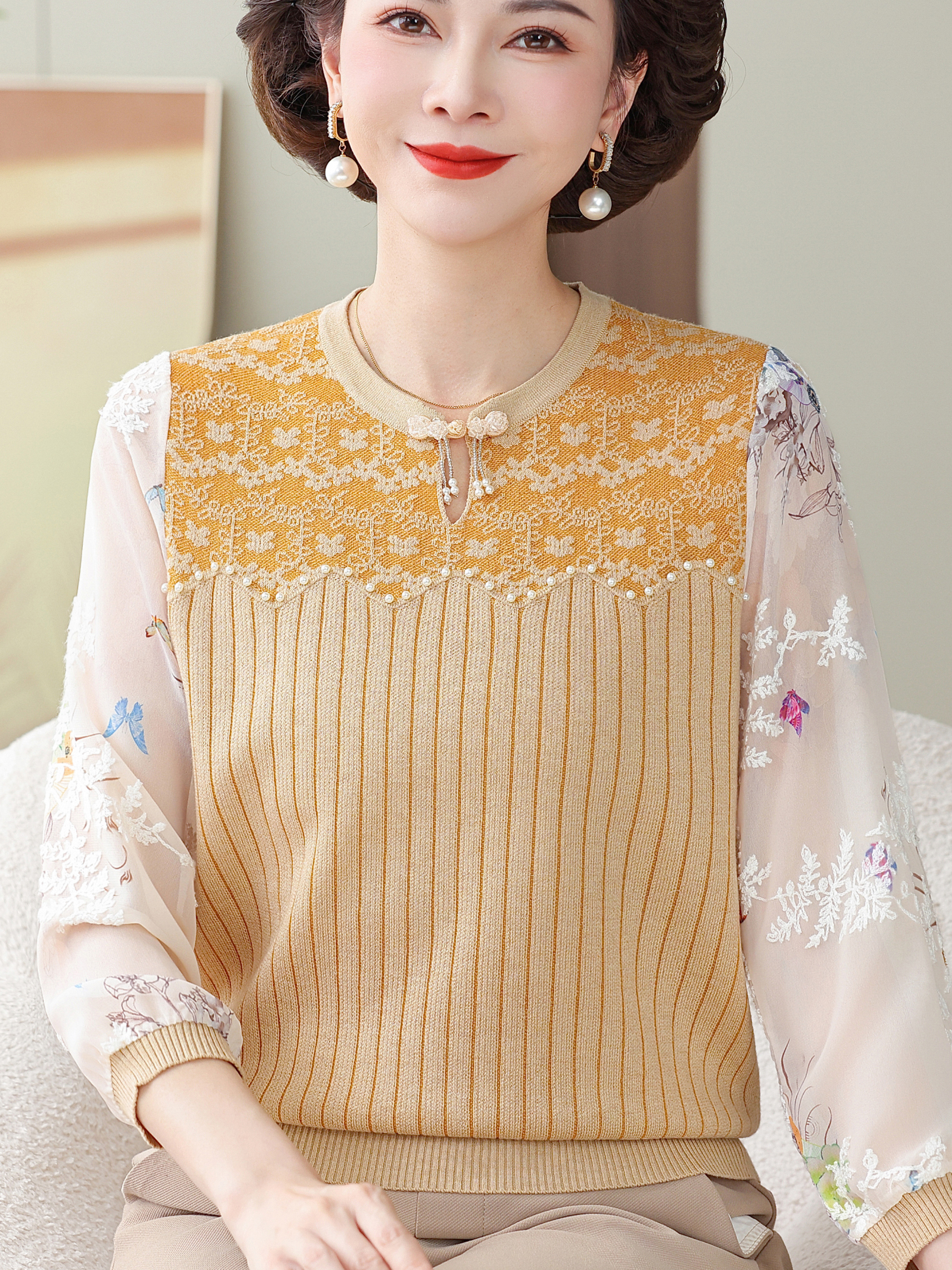 Spring Fashion Knitted Sleevel - Women Fashion Over 60 avis et prix