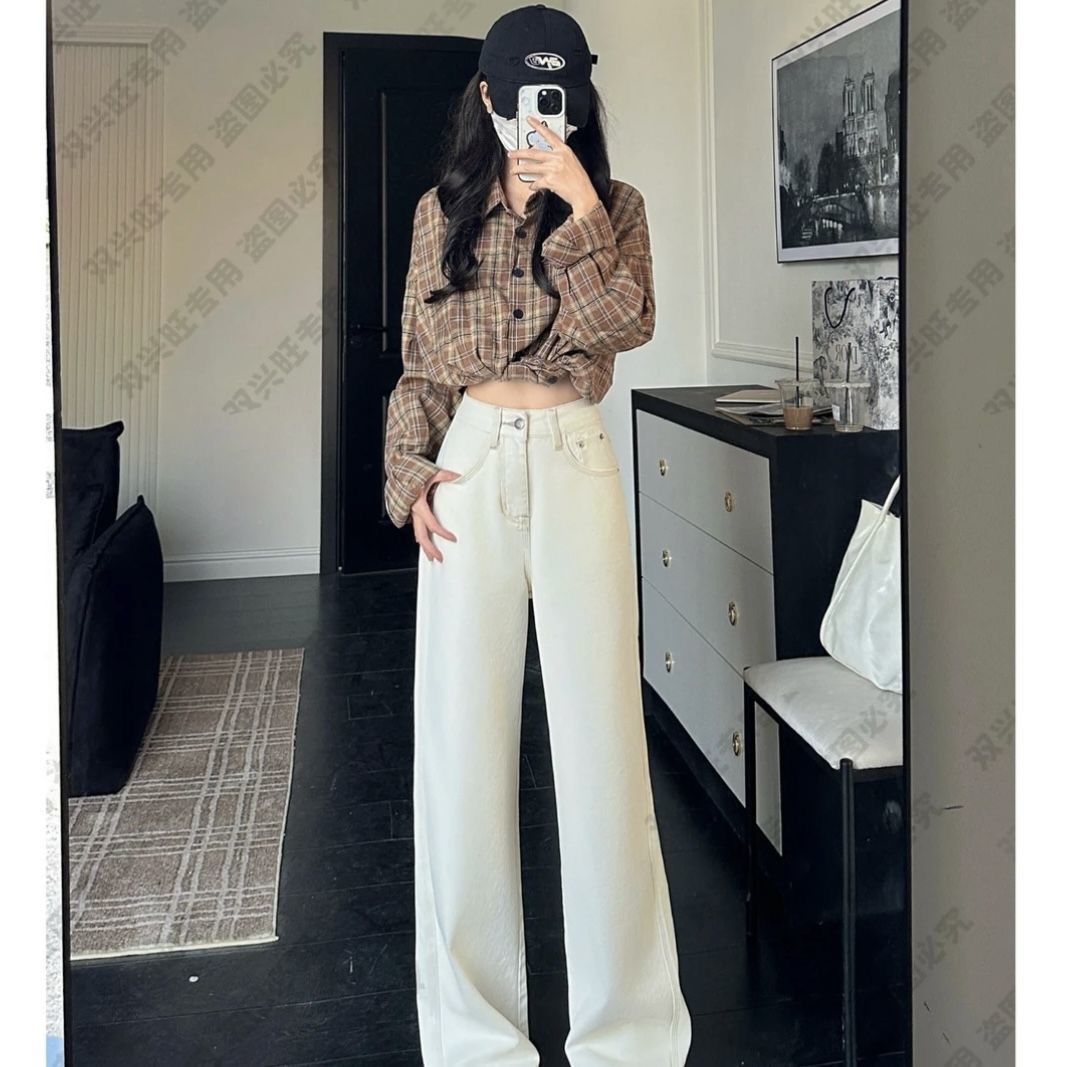 Beige high-waisted wide-leg je - Women'S Fashion Petite avis et prix