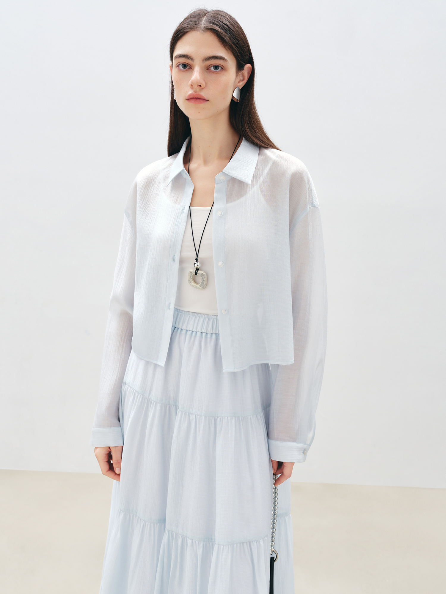 ZIQIAO Petite Blue Shirt White - Women'S Fashion Petite avis et prix
