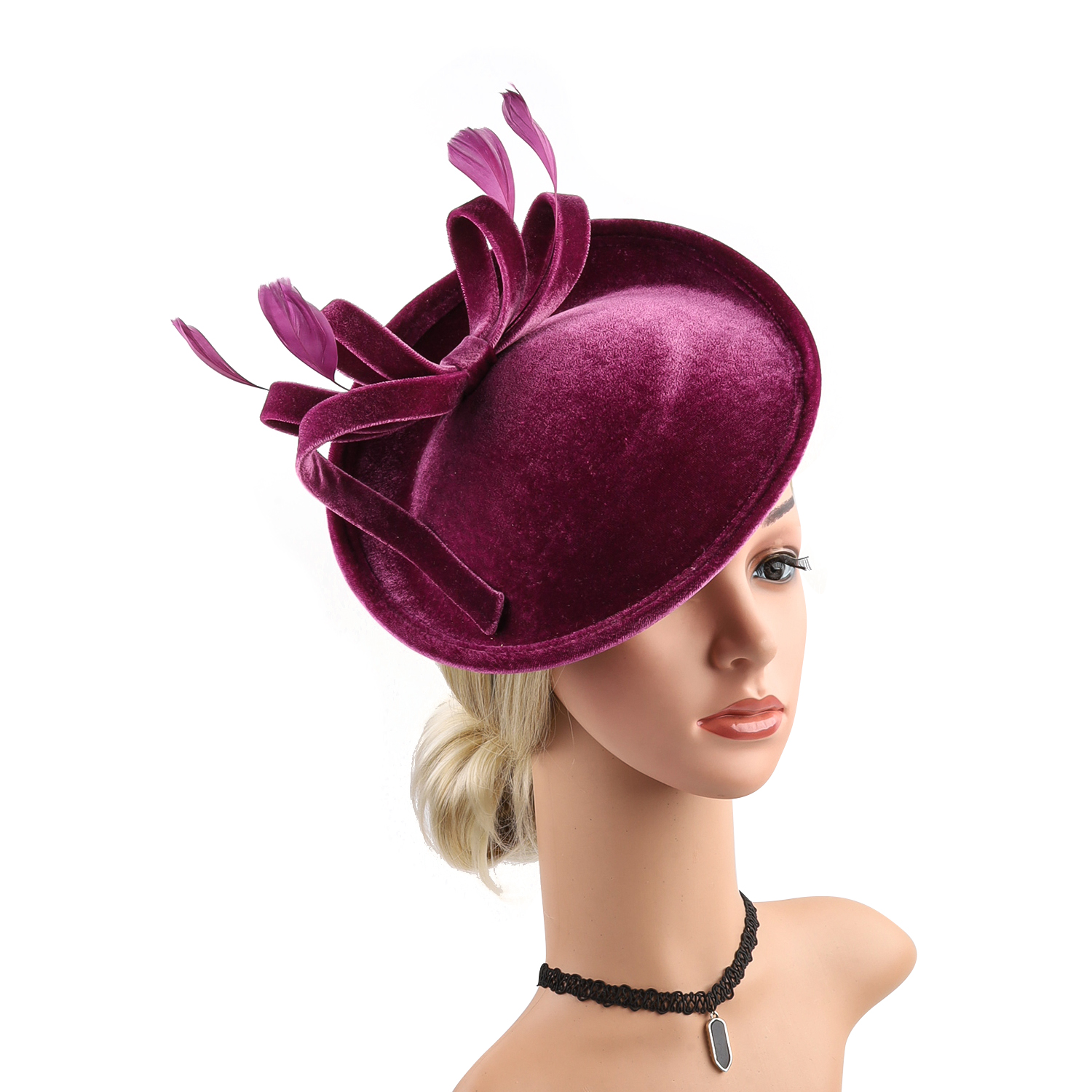 Velour Velvet Fascinator Feath - Women'S Fashion Boutique avis et prix