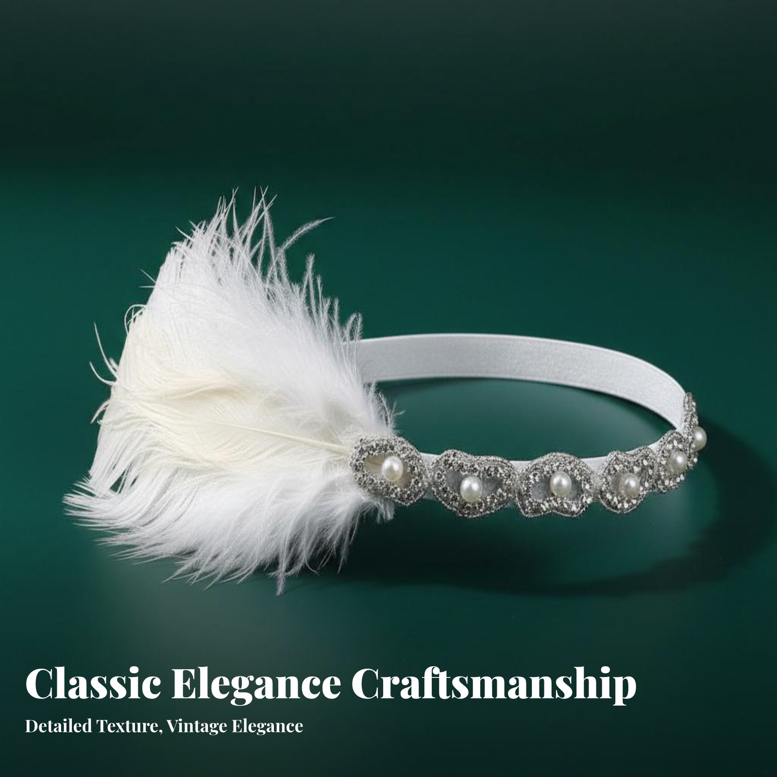 Jazz Age Feather Headband Vint - Women'S Fashion Of The 1920S avis et prix