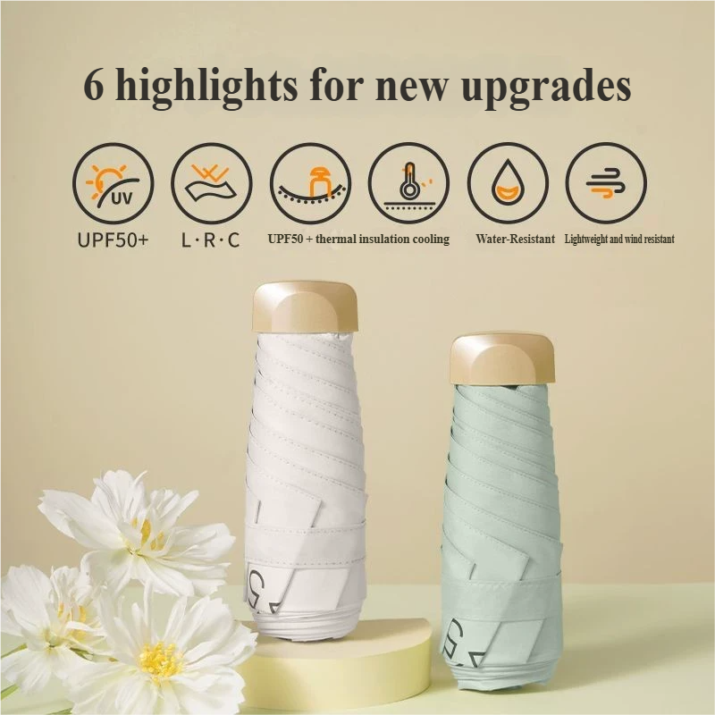 Small Folding Umbrella Sun Wom - Women'S Fashion Umbrella avis et prix