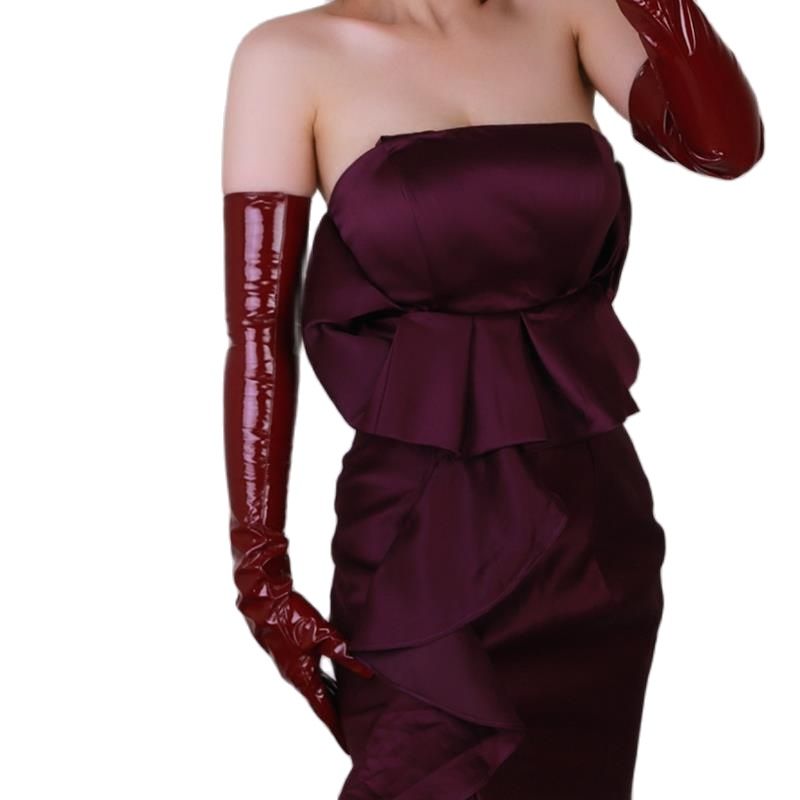 60cm Extra Long Patent Leather - Women Fashion Over 60 avis et prix