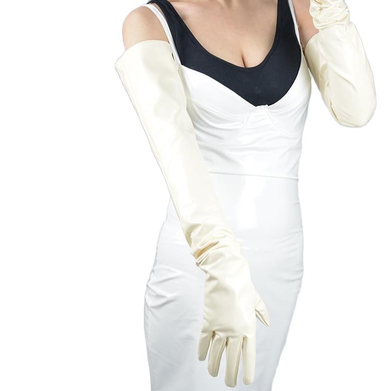 60cm Extra Long Patent Leather - Women Fashion Over 60 avis et prix