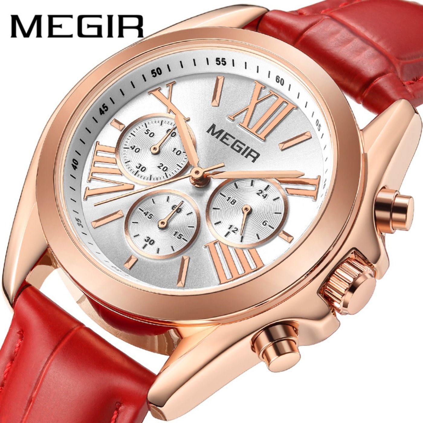 MEGIR New Luxury Leather Watch - Fashion Women Watches avis et prix