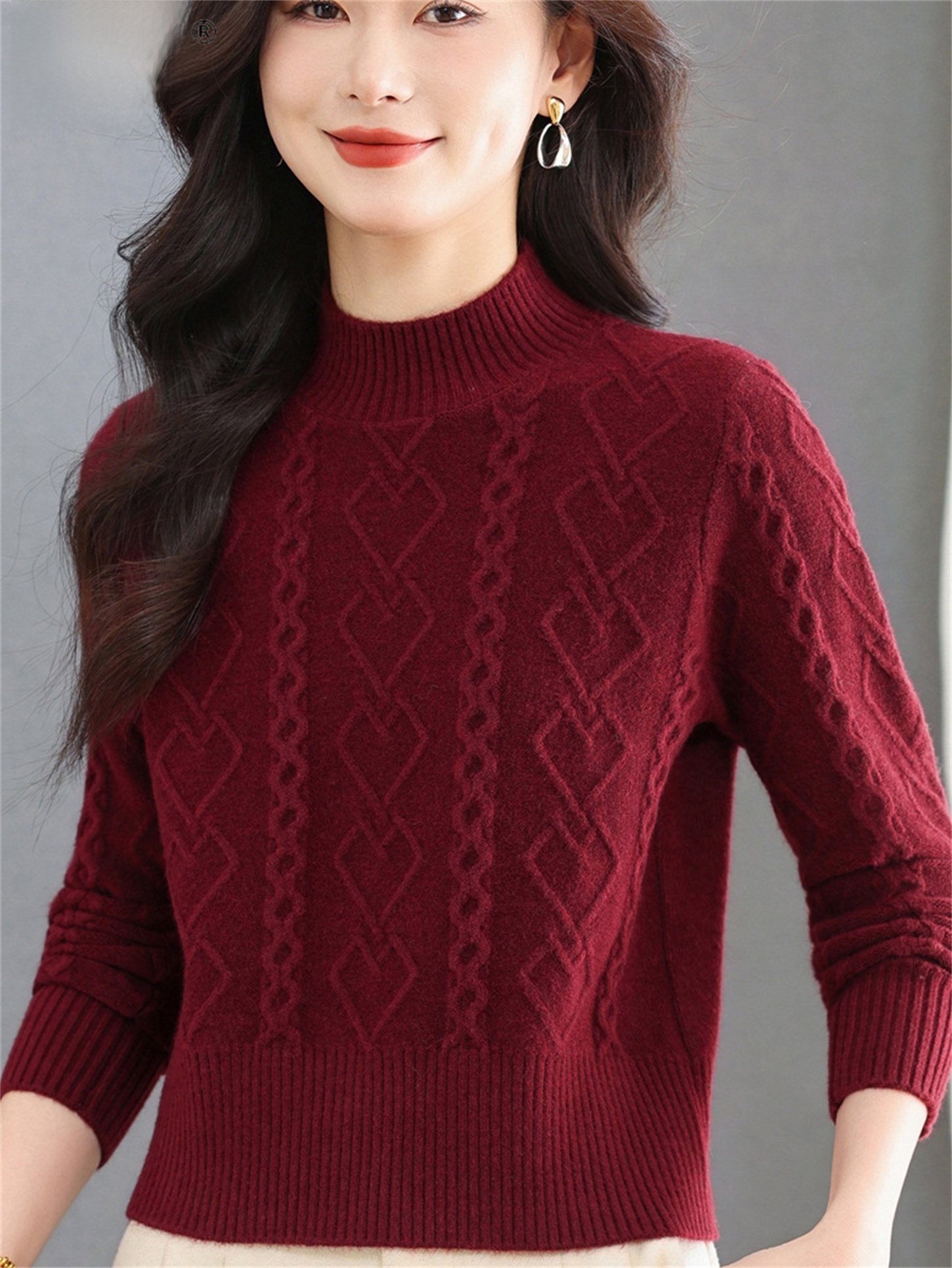 Fashionable Knitted Woolen Swe - Women Fashion Over 60 avis et prix